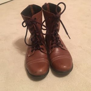 Brown Combat Boots